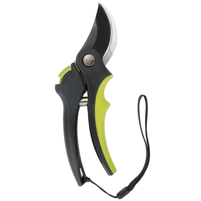 HC166 Bypass Pruning Shear 8" | High Carbon Steel, 2cm Cutting Capacity, Wrist Strap | Sunwellco Tools