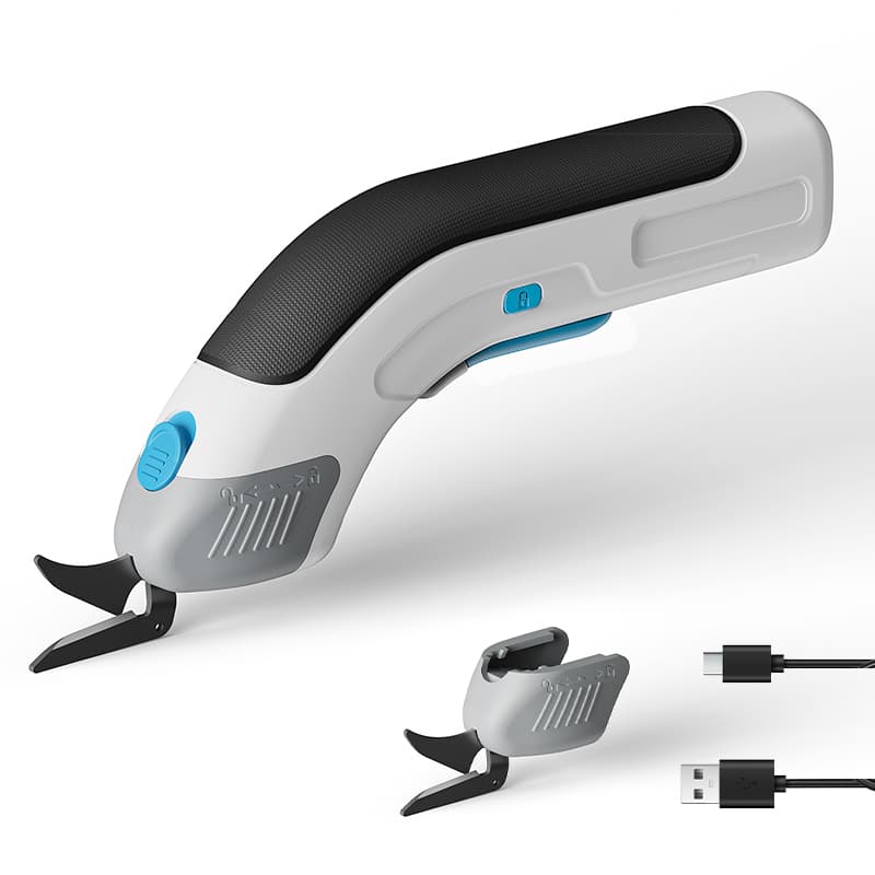 ES-039 Cordless Electric Scissors | Multi-Purpose Carpet & Leather Cutter | Sunwellco