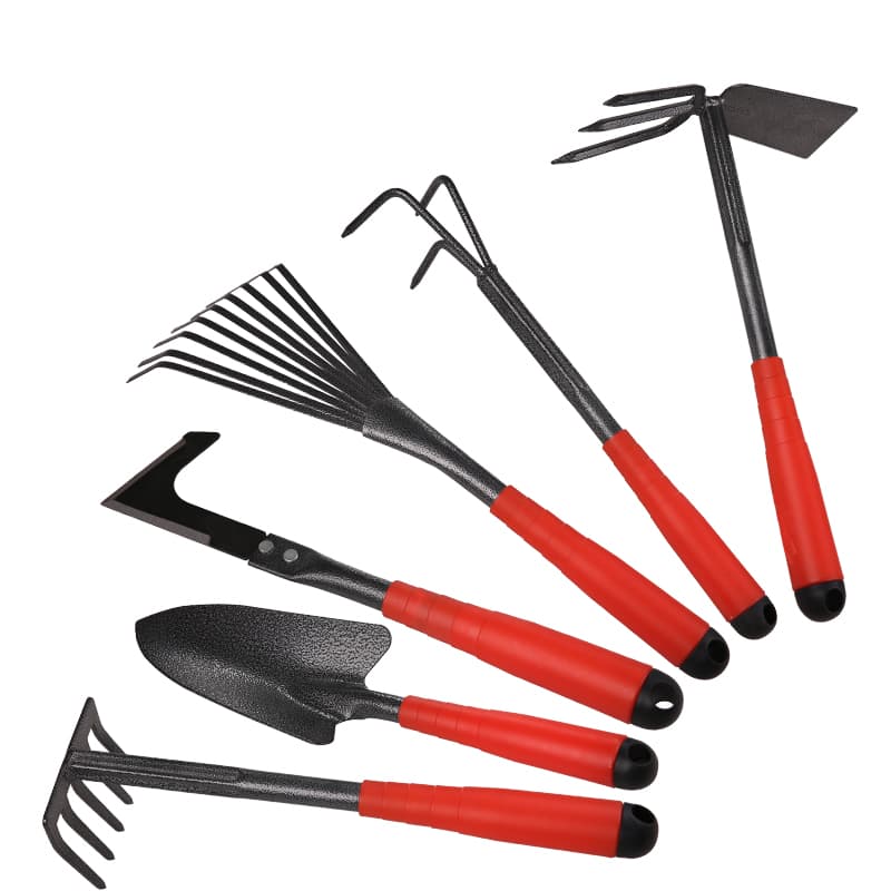 K718 Garden Tool Set 6-Piece Carbon Steel PP Handle | Sunwell Tools