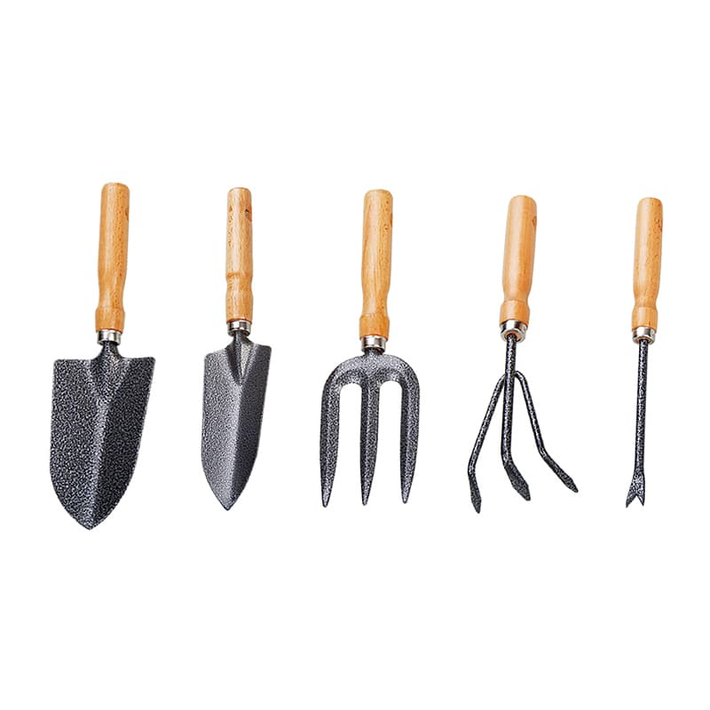 K411 Garden Hand Tool Set High-Carbon Steel Shovel Rake Weeder Wood Handle | Sunwell Tools