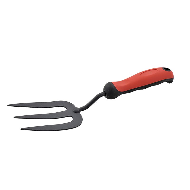K603C Garden Fork High-Carbon Steel 3-Tine PP+TPR Handle 13 Inch Custom Logo | Sunwell Tools