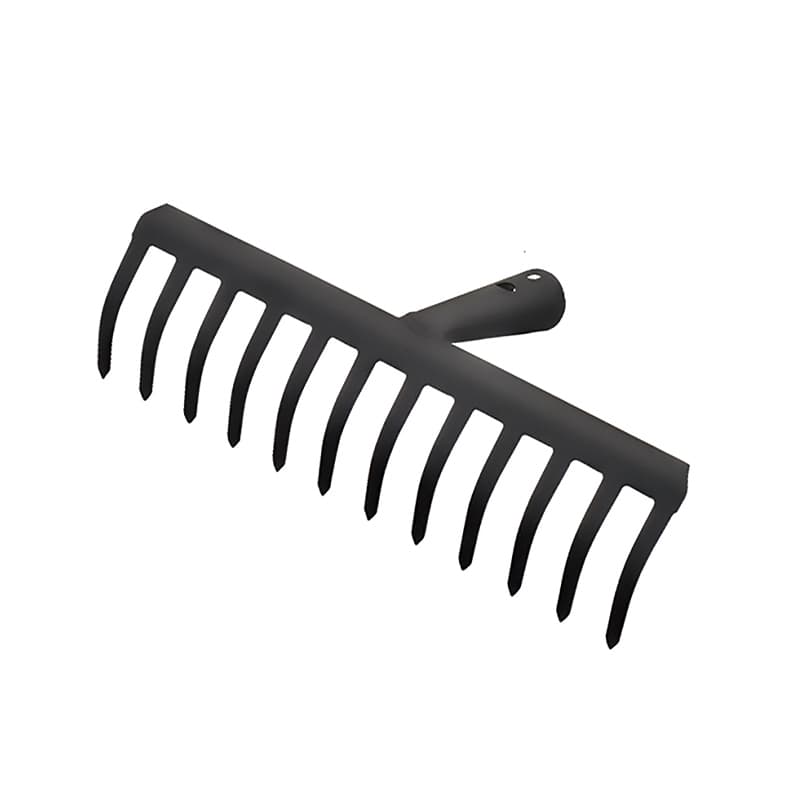 MST018-12T Garden Grass Rake 12-Tine C45 Steel Head A3 Handle Custom Logo | Sunwell Tools