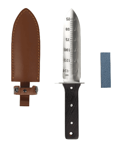 HG3010 Hori Garden Knife Carbon Steel Wood Handle Industrial Grade Digging Tool | Sunwell Tools