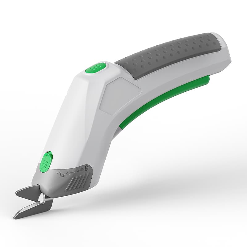 ES-039 Electric Cardboard Cutter White 3.7V SK5 Blade 10mm Cutting Cordless Ambidextrous | Sunwell Tools
